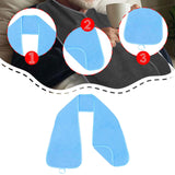 Maxbell Adults Bib Scarf Versatile for Eating Convenient Dining Bib for Women Light Blue