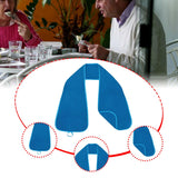 Maxbell Adults Bib Scarf Versatile for Eating Convenient Dining Bib for Women Dark Blue