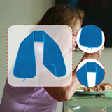 Maxbell Adults Bib Scarf Versatile for Eating Convenient Dining Bib for Women Dark Blue