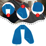 Maxbell Adults Bib Scarf Versatile for Eating Convenient Dining Bib for Women Dark Blue