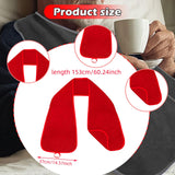 Maxbell Adults Bib Scarf Versatile for Eating Convenient Dining Bib for Women Red