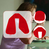 Maxbell Adults Bib Scarf Versatile for Eating Convenient Dining Bib for Women Red