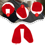 Maxbell Adults Bib Scarf Versatile for Eating Convenient Dining Bib for Women Red