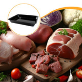 Maxbell Serving Tray Reusable Black Large Unbreakable Plate for Veggies Sushi Snacks 80x31x6cm