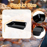 Maxbell Serving Tray Reusable Black Large Unbreakable Plate for Veggies Sushi Snacks 80x31x6cm