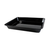 Maxbell Serving Tray Reusable Black Large Unbreakable Plate for Veggies Sushi Snacks 80x31x6cm