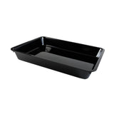 Maxbell Serving Tray Reusable Black Large Unbreakable Plate for Veggies Sushi Snacks 42x31x6cm