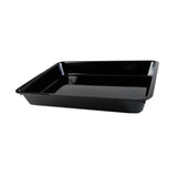 Maxbell Serving Tray Reusable Black Large Unbreakable Plate for Veggies Sushi Snacks 42x31x6cm
