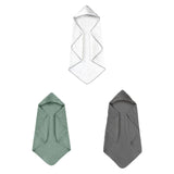 Maxbell Hooded Baby Bath Towel Soft Newborn Essential Towel for Kids Newborn Neutral White