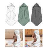 Maxbell Hooded Baby Bath Towel Soft Newborn Essential Towel for Kids Newborn Neutral White