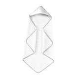 Maxbell Hooded Baby Bath Towel Soft Newborn Essential Towel for Kids Newborn Neutral White