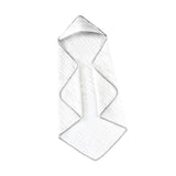 Maxbell Hooded Baby Bath Towel Soft Newborn Essential Towel for Kids Newborn Neutral White