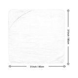 Maxbell Hooded Baby Bath Towel Soft Newborn Essential Towel for Kids Newborn Neutral White