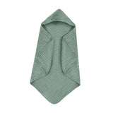 Maxbell Hooded Baby Bath Towel Soft Newborn Essential Towel for Kids Newborn Neutral Green