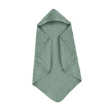 Maxbell Hooded Baby Bath Towel Soft Newborn Essential Towel for Kids Newborn Neutral Green