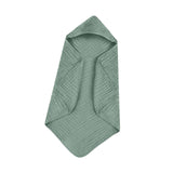 Maxbell Hooded Baby Bath Towel Soft Newborn Essential Towel for Kids Newborn Neutral Green