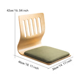 Maxbell Japanese Style Floor Chair Tatami Chair with Cushion for Adults Kids Bedroom