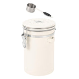 Maxbell Coffee Canister Airtight with Measuring Spoon Coffee Lovers Gifts Sealed Jug white 1.8L