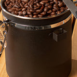 Maxbell Coffee Canister Airtight with Measuring Spoon Coffee Lovers Gifts Sealed Jug black 1.5L