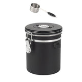 Maxbell Coffee Canister Airtight with Measuring Spoon Coffee Lovers Gifts Sealed Jug black 1.5L