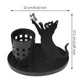 Maxbell Cat Pen Holder Versatile Gift Makeup Brush Holder for Home Countertop Office