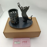 Maxbell Cat Pen Holder Versatile Gift Makeup Brush Holder for Home Countertop Office