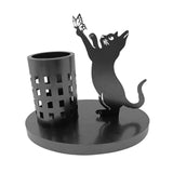 Maxbell Cat Pen Holder Versatile Gift Makeup Brush Holder for Home Countertop Office