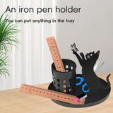 Maxbell Cat Pen Holder Versatile Gift Makeup Brush Holder for Home Countertop Office