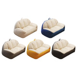 Maxbell Leisure Lazy Sofa Soft Floor Loveseat for Apartment Living Room Playing Room white