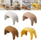 Maxbell Foot Rest Stool Portable Shoe Changing Stool for Bedroom Living Room Doorway white