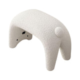 Maxbell Foot Rest Stool Portable Shoe Changing Stool for Bedroom Living Room Doorway white