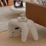 Maxbell Foot Rest Stool Portable Shoe Changing Stool for Bedroom Living Room Doorway white