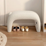 Maxbell Foot Rest Stool Portable Shoe Changing Stool for Bedroom Living Room Doorway white