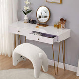 Maxbell Foot Rest Stool Portable Shoe Changing Stool for Bedroom Living Room Doorway white