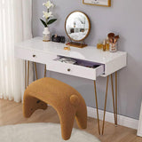 Maxbell Foot Rest Stool Portable Shoe Changing Stool for Bedroom Living Room Doorway brown