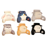 Maxbell Back Rest Pillow Breathable Cute Reading Pillow for Watching TV Gaming Couch White Rabbit Shape