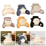 Maxbell Back Rest Pillow Breathable Cute Reading Pillow for Watching TV Gaming Couch White Rabbit Shape