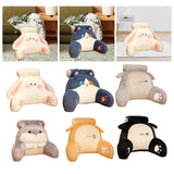 Maxbell Back Rest Pillow Breathable Cute Reading Pillow for Watching TV Gaming Couch White Rabbit Shape