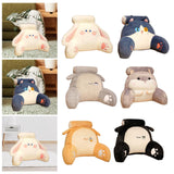 Maxbell Back Rest Pillow Breathable Cute Reading Pillow for Watching TV Gaming Couch White Rabbit Shape