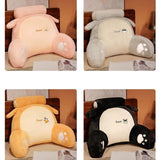 Maxbell Back Rest Pillow Breathable Cute Reading Pillow for Watching TV Gaming Couch Gray Dog Shape