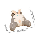 Maxbell Back Rest Pillow for Sitting Lovely Reading Pillow for Living Room Couch Grey