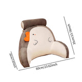 Maxbell Reading Pillow Back Rest Pillow for Sittingup for Living Room Watching White