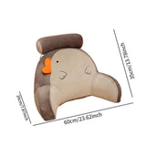 Maxbell Reading Pillow Back Rest Pillow for Sittingup for Living Room Watching Grey