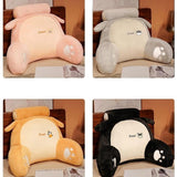 Maxbell Back Rest Pillow Breathable Cute Reading Pillow for Watching TV Gaming Couch Brown