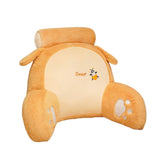 Maxbell Back Rest Pillow Breathable Cute Reading Pillow for Watching TV Gaming Couch Brown