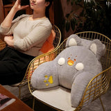 Maxbell Backrest Pillow Decor Waist Support Pillow for Watching Home Grey