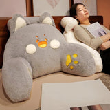 Maxbell Backrest Pillow Decor Waist Support Pillow for Watching Home Grey