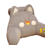 Maxbell Backrest Pillow Decor Waist Support Pillow for Watching Home Grey