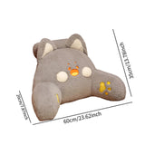 Maxbell Backrest Pillow Decor Waist Support Pillow for Watching Home Grey