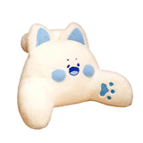 Maxbell Backrest Pillow Decor Waist Support Pillow for Watching Home Blue and White